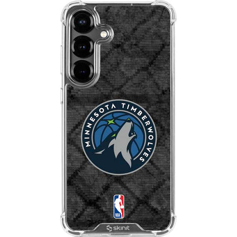NBA Minnesota Timberwolves Dark Rust Galaxy S26 Plus Clear Case