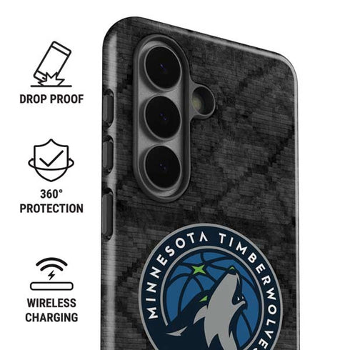 NBA Minnesota Timberwolves Dark Rust Galaxy S26 Plus Impact Case