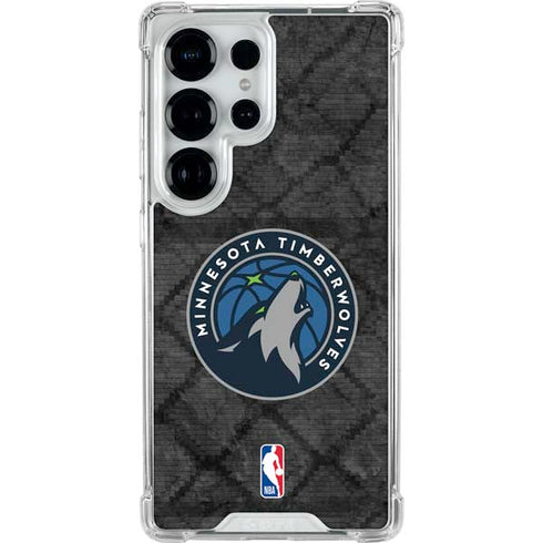 NBA Minnesota Timberwolves Dark Rust Galaxy S26 Ultra Clear Case