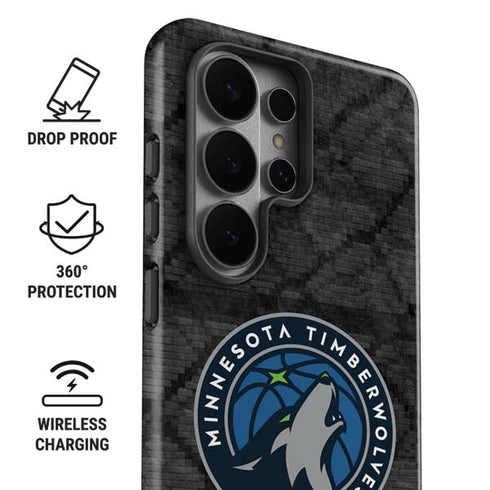 NBA Minnesota Timberwolves Dark Rust Galaxy S26 Ultra Impact Case