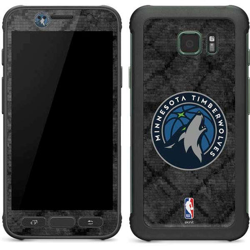 NBA Minnesota Timberwolves Dark Rust Galaxy S7 Active Skin