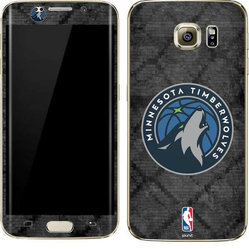 NBA Minnesota Timberwolves Dark Rust Galaxy S7 Edge Skin