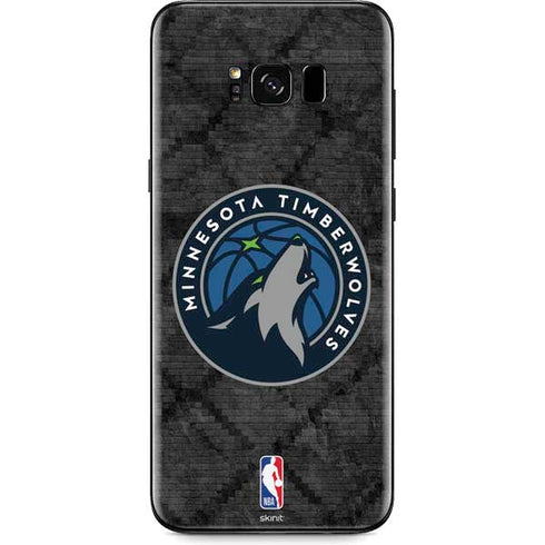 NBA Minnesota Timberwolves Dark Rust Galaxy S8 Plus Skin
