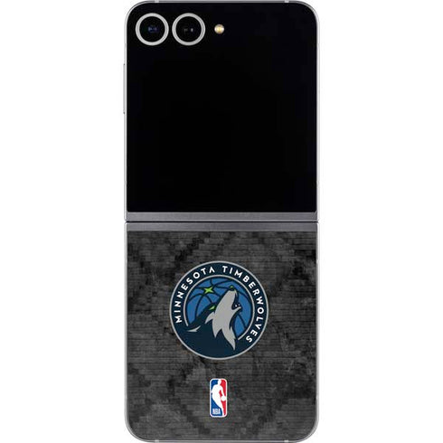 NBA Minnesota Timberwolves Dark Rust Galaxy Z Flip6 Skin