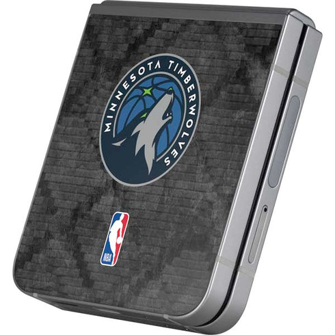 NBA Minnesota Timberwolves Dark Rust Galaxy Z Flip6 Skin