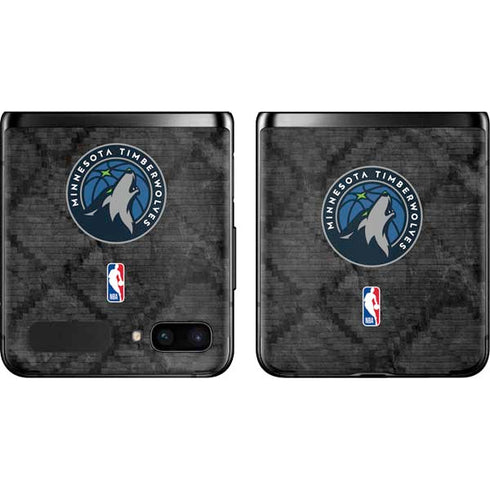 NBA Minnesota Timberwolves Dark Rust Galaxy Z Flip Skin