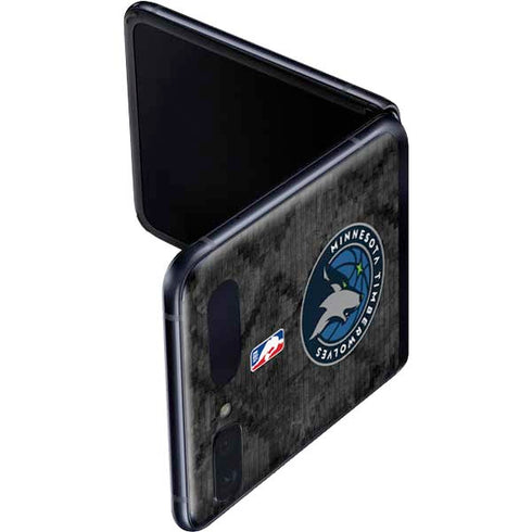 NBA Minnesota Timberwolves Dark Rust Galaxy Z Flip Skin