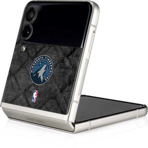 NBA Minnesota Timberwolves Dark Rust Galaxy Z Flip3 5G Skin