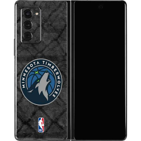NBA Minnesota Timberwolves Dark Rust Galaxy Z Fold2 5G Skin