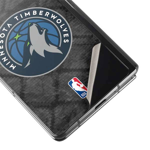 NBA Minnesota Timberwolves Dark Rust Galaxy Z Fold2 5G Skin