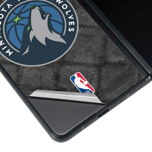 NBA Minnesota Timberwolves Dark Rust Galaxy Z Fold3 5G Skin