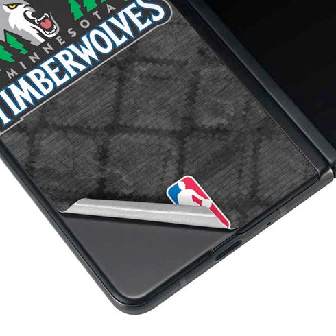 NBA Minnesota Timberwolves Dark Rust Galaxy Z Fold4 5G Skin