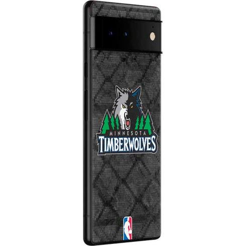 NBA Minnesota Timberwolves Dark Rust Google Pixel 6 Skin