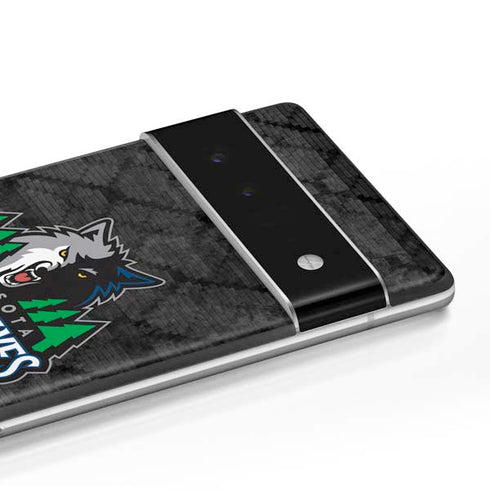 NBA Minnesota Timberwolves Dark Rust Google Pixel 6 Skin
