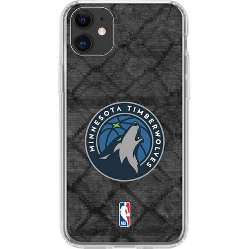 NBA Minnesota Timberwolves Dark Rust iPhone 11 Clear Case