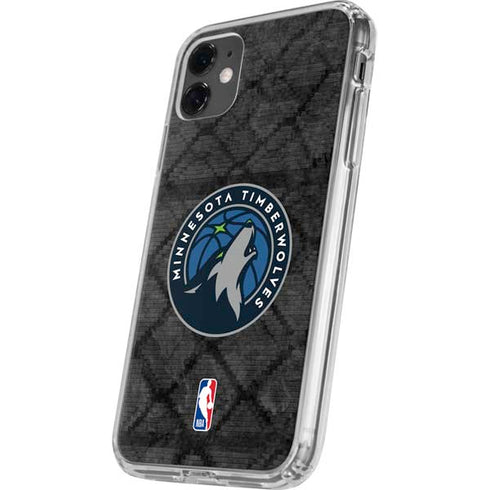 NBA Minnesota Timberwolves Dark Rust iPhone 11 Clear Case