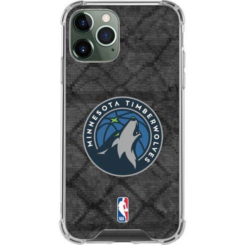 NBA Minnesota Timberwolves Dark Rust iPhone 11 Pro Max Clear Case