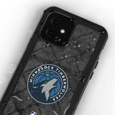 NBA Minnesota Timberwolves Dark Rust iPhone 12 Mini Waterproof Case