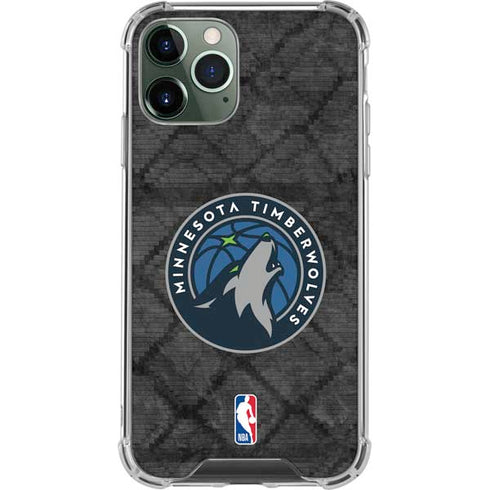 NBA Minnesota Timberwolves Dark Rust iPhone 12 Pro Clear Case