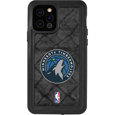 NBA Minnesota Timberwolves Dark Rust iPhone 12 Pro Waterproof Case