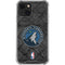 NBA Minnesota Timberwolves Dark Rust iPhone 13 Mini Clear Case