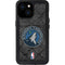 NBA Minnesota Timberwolves Dark Rust iPhone 13 Mini Waterproof Case