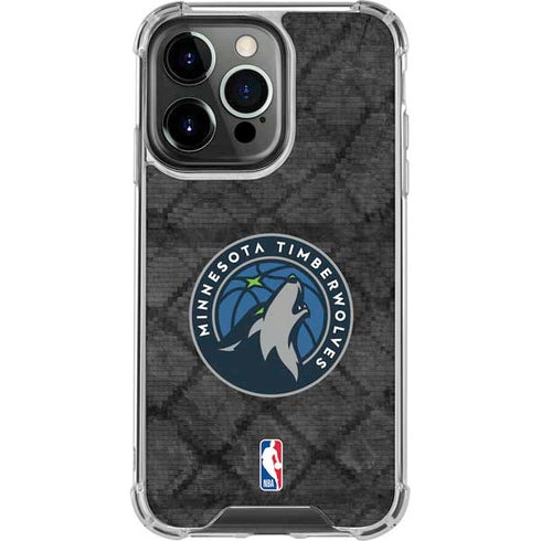 NBA Minnesota Timberwolves Dark Rust iPhone 13 Pro Clear Case