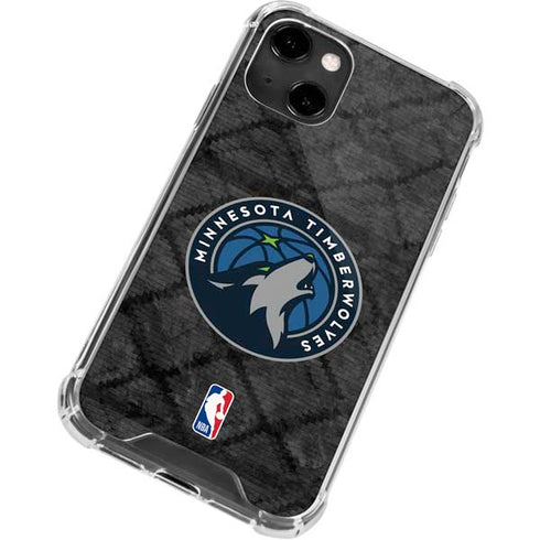NBA Minnesota Timberwolves Dark Rust iPhone 14 Clear Case