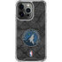 NBA Minnesota Timberwolves Dark Rust iPhone 14 Pro Clear Case