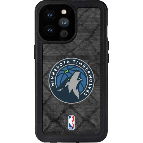 NBA Minnesota Timberwolves Dark Rust iPhone 14 Pro Max Waterproof Case
