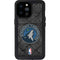 NBA Minnesota Timberwolves Dark Rust iPhone 14 Pro Max Waterproof Case