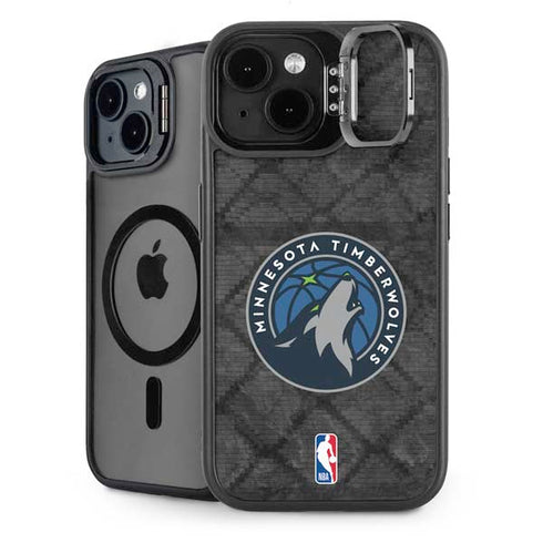 NBA Minnesota Timberwolves Dark Rust iPhone 15 Kickstand Case