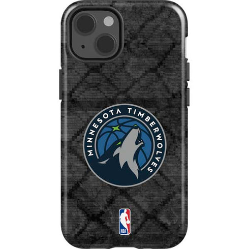 NBA Minnesota Timberwolves Dark Rust iPhone 15 Plus Impact Case