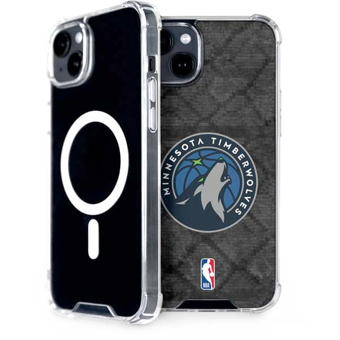 NBA Minnesota Timberwolves Dark Rust iPhone 15 Plus MagSafe Case