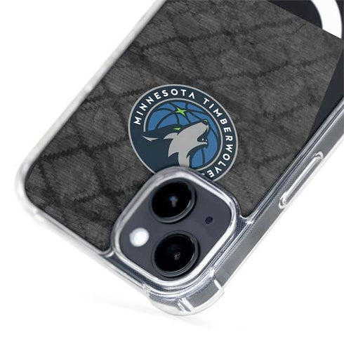 NBA Minnesota Timberwolves Dark Rust iPhone 15 Plus MagSafe Case