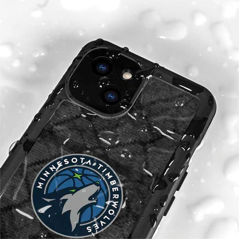 NBA Minnesota Timberwolves Dark Rust iPhone 15 Plus Waterproof Case