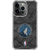 NBA Minnesota Timberwolves Dark Rust iPhone 15 Pro Clear Case