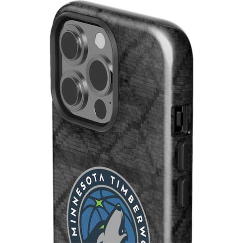 NBA Minnesota Timberwolves Dark Rust iPhone 15 Pro Impact Case