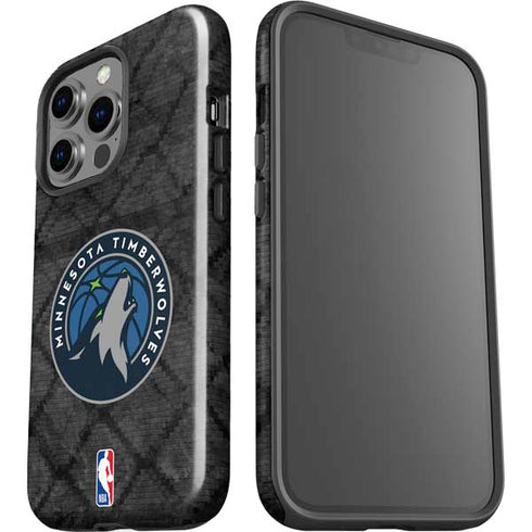 NBA Minnesota Timberwolves Dark Rust iPhone 15 Pro Impact Case