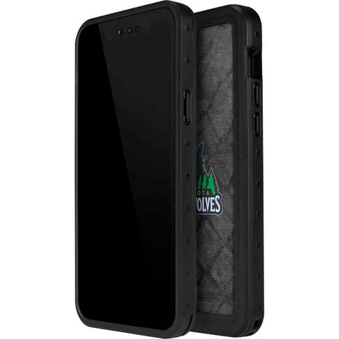 NBA Minnesota Timberwolves Dark Rust iPhone 15 Pro Waterproof Case