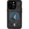 NBA Minnesota Timberwolves Dark Rust iPhone 15 Pro Waterproof Case
