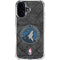 NBA Minnesota Timberwolves Dark Rust iPhone 16 Clear Case