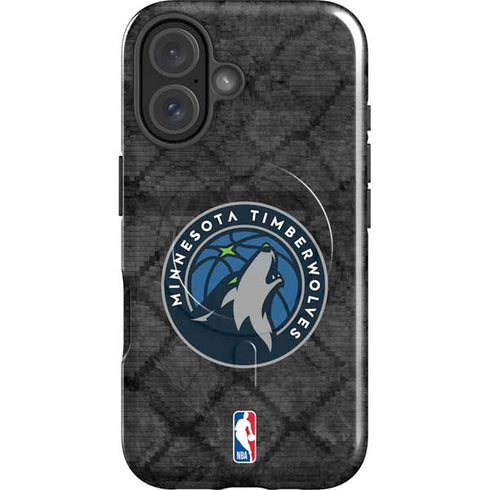 NBA Minnesota Timberwolves Dark Rust iPhone 16 Magsafe Impact Case