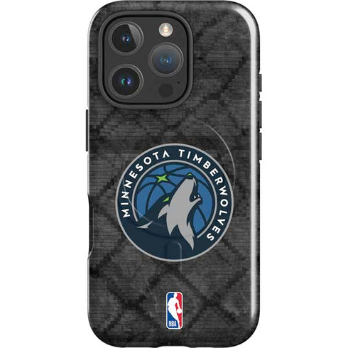 NBA Minnesota Timberwolves Dark Rust iPhone 16 Pro Magsafe Impact Case