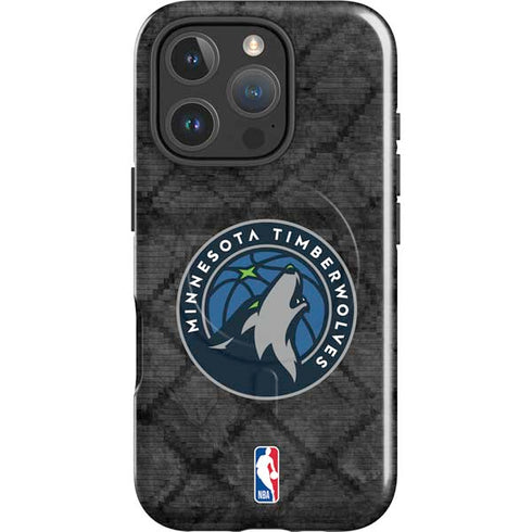 NBA Minnesota Timberwolves Dark Rust iPhone 16 Pro Max Magsafe Impact Case