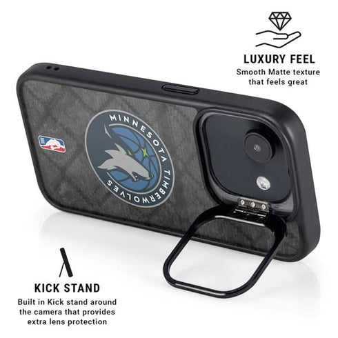 NBA Minnesota Timberwolves Dark Rust iPhone 16e Kickstand Case
