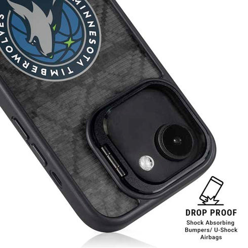 NBA Minnesota Timberwolves Dark Rust iPhone 16e Kickstand Case
