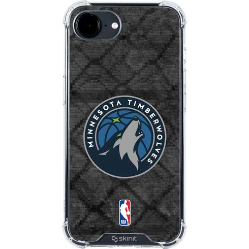NBA Minnesota Timberwolves Dark Rust iPhone 16e Clear Case
