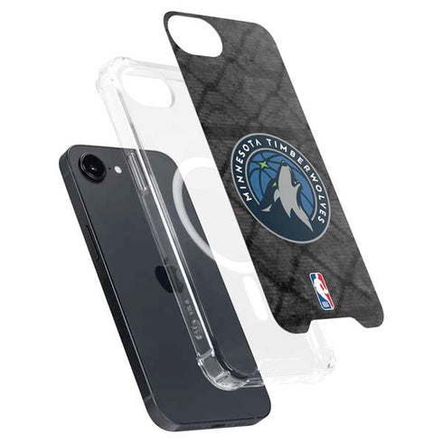 NBA Minnesota Timberwolves Dark Rust iPhone 16e MagSafe Case