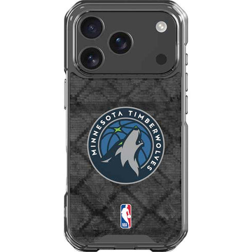 NBA Minnesota Timberwolves Dark Rust iPhone 18 Pro Clear Case